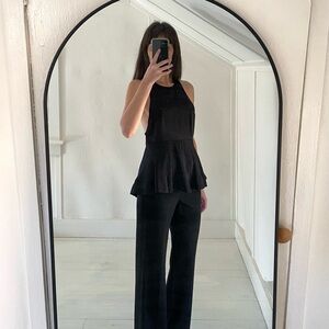 Silence + Noise / Urban Outfitters Satin Peplum Camisole Top